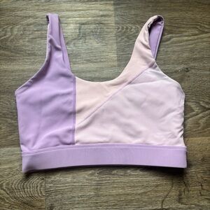 Wilo The Label Ribbed Sports Bra Pink Purple Women’s Medium Athleisure No Pads